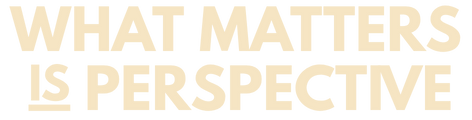 What Matters Is Perspective