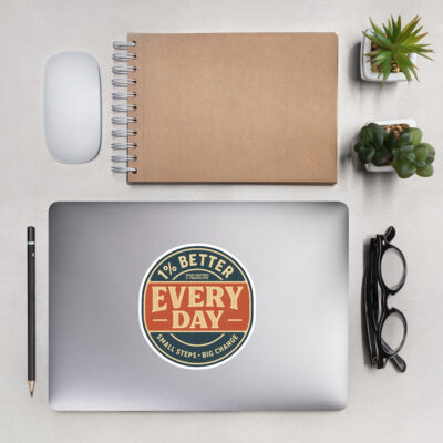 1% BETTER EVERY DAY – Discipline Sticker Pack